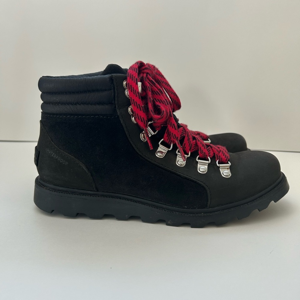 Sorel Women’s Ainsley Conquest Boots size 6 1/2 in black EUC - Picture 3 of 10